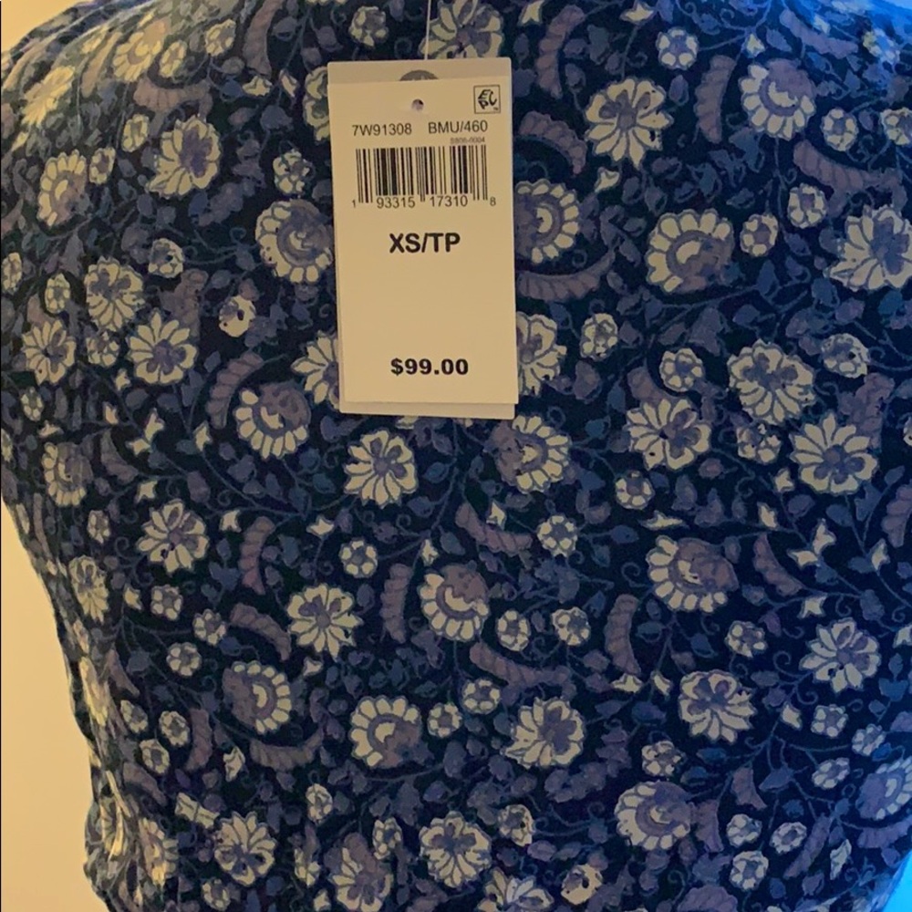 Lucky Brand Olivia Floral-Print Shirred Dress XS - Picture 7 of 7